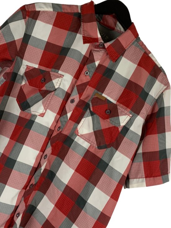 Orvis Other - Orvis Men's Red Plaid Button Up Shirt Size L Short Sleeve Gorpcore